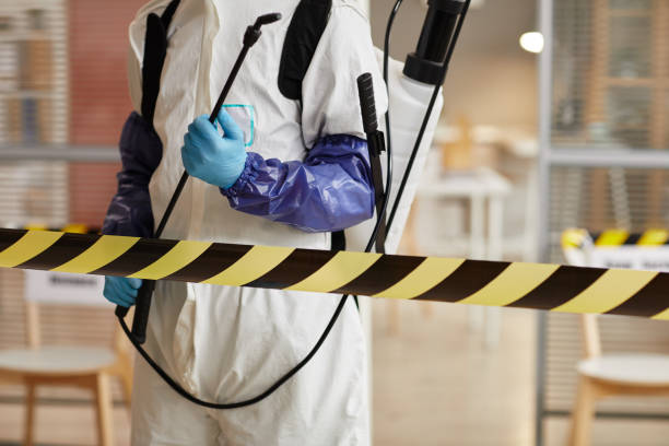 Professional Biohazard Cleanup technician working in Keyport, NJ